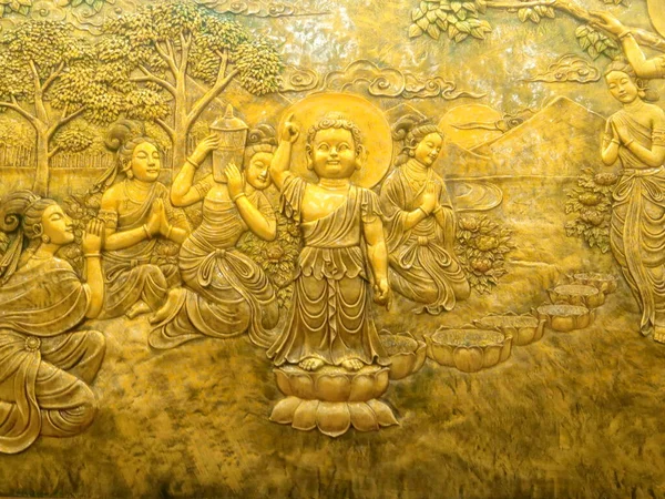 Lumbini Garden Népal Reine Maya Donné Naissance Bouddha Premier Miracle — Photo