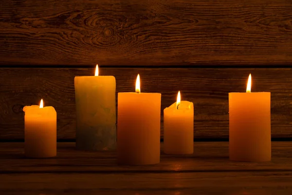 蜡烛光组成的不同的仪式. — 图库照片