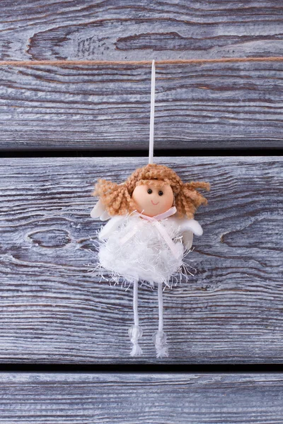 Christmas toy. Little girl fairy. — Stock Photo, Image