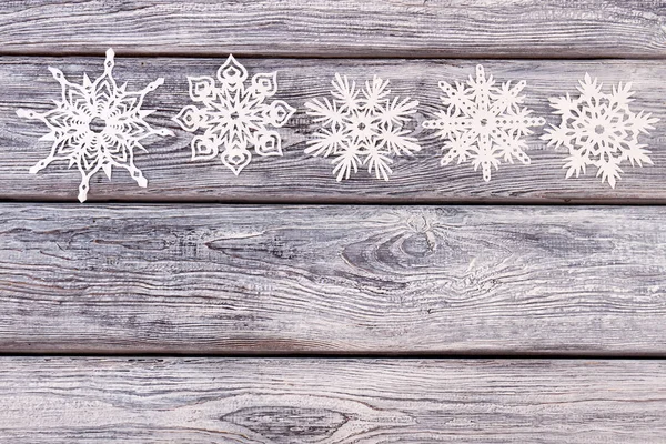 Zestaw ażurowe Christmas płatki śniegu. — Zdjęcie stockowe