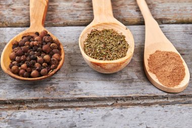 Lezzetli yemek hazırlamak için Hint baharat.