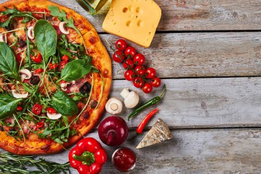 İtalyan pizza parlak görüntü.