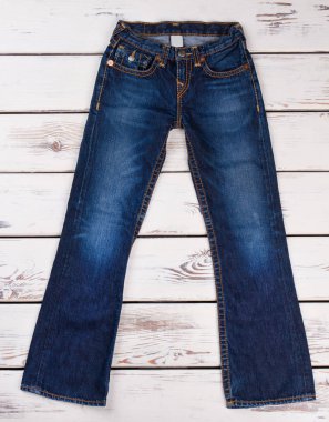 Dikey görüntü denim pantolon.