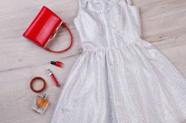 Natürmort kıyafeti, üstten görünüm.