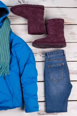 Ceket, kot pantolon ve bot