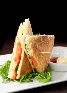 Sağlıklı vejetaryen panini sandviç, 