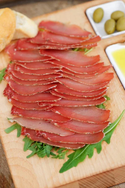Spanish ham tapas — Stock Photo, Image