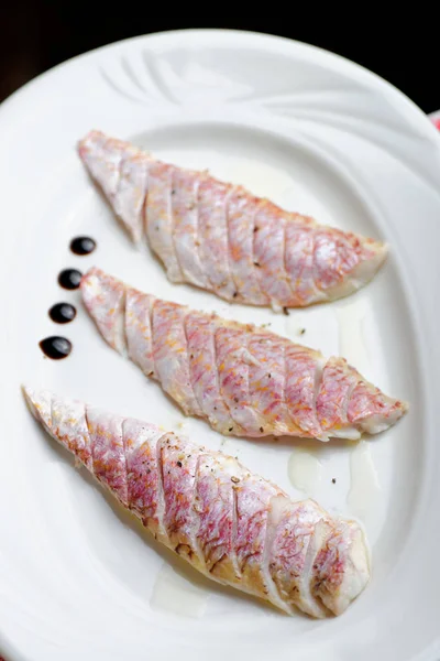 Ocean perch fillet with fresh herbs — Stock Photo, Image