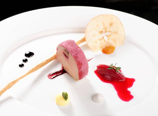 Luxusní restaurace, husí Foie gras — Stock fotografie