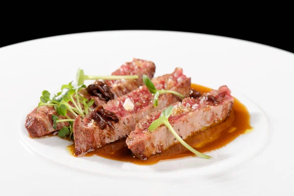 Bellas comidas, filetes de carne de res Angus —  Fotos de Stock