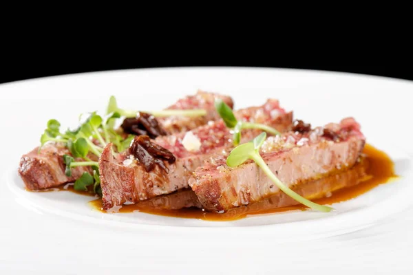 Fina restauranger, Angus nötkött stek filéer — Stockfoto
