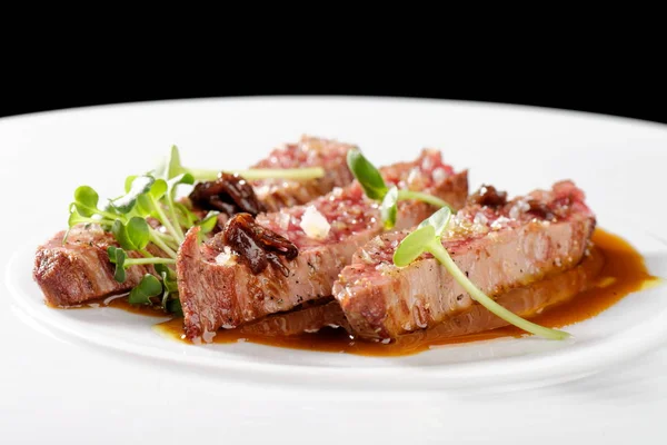 Uitstekende restaurants, Angus biefstuk filets — Stockfoto