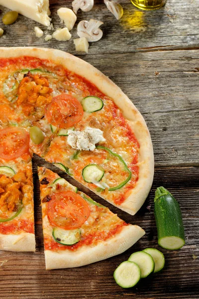 Vegetariano sano Pizza — Foto Stock