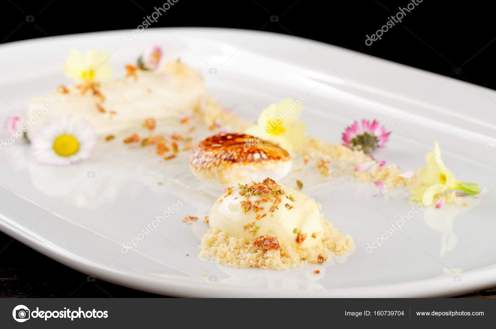 Fine Dining Gourmet Dessert Stock Photo Image By C Vision Si 160739704