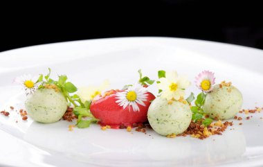  Dondurma yemek tatlı, çilek/Kiwi iyi