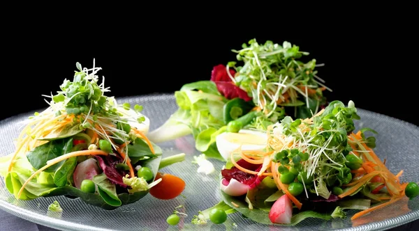 Uitstekende restaurants van gemengde salade met notensla — Stockfoto