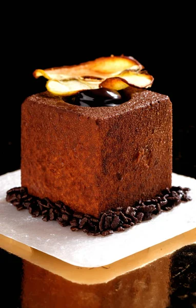 Torte mignon gourmet al cioccolato fondente francese — Foto Stock