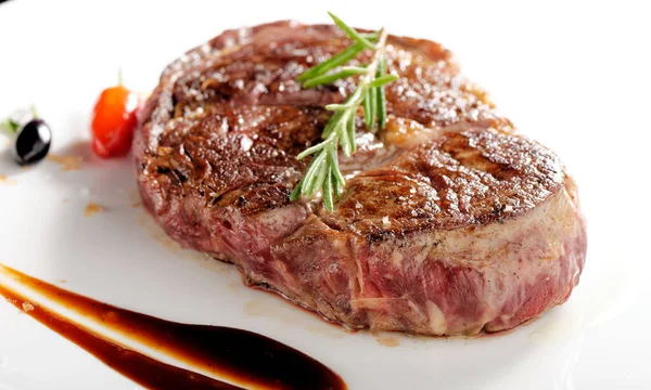 Bottom Steak Medium Done — Stock Photo, Image