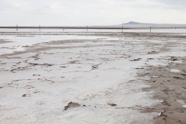 Serum fizyolojik (tuzlu göl) Baskunchak manzara.