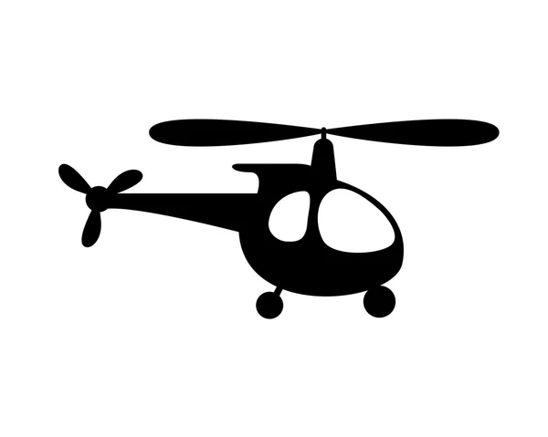 Helicopter vector flat sign — Stock Vector
