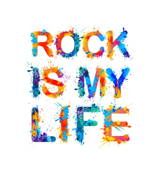 Rock is mijn leven — Stockvector