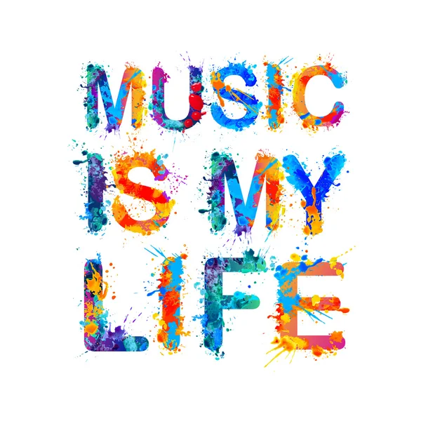 Music is my life Royalty Free Stock Vectors
