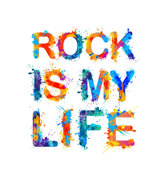 Rock is my life Stock Vector