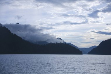 Teletskoye Gölü. Altay Dağları. Rusya