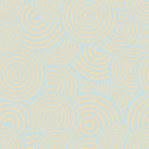 Motif géométrique abstrait sans couture - cercles chaotiques — Image vectorielle