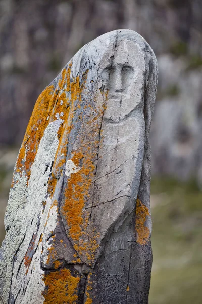 Guerreiro de pedra. Altai - o santuário de Adyr-Kahn — Fotografia de Stock