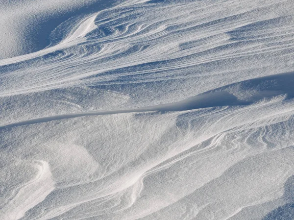 Oppervlak van de sneeuw. Winter achtergrond. — Stockfoto