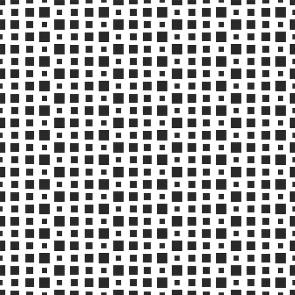 Seamless pattern - black on white squares — Stock Vector