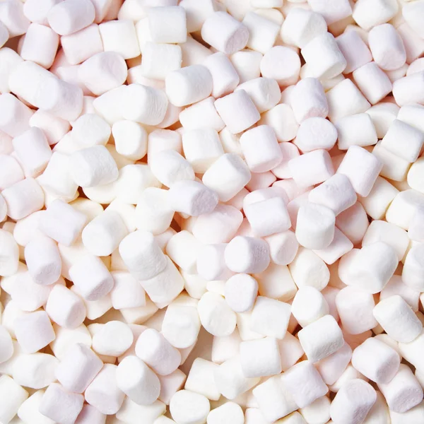 Růžové a bílé marshmallow pozadí. Pohled shora — Stock fotografie
