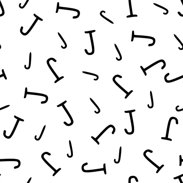 无缝模式-字母 J — 图库矢量图片