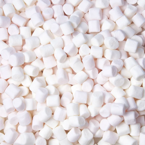 Rosa och vit marshmallow bakgrund. Ovanifrån — Stockfoto