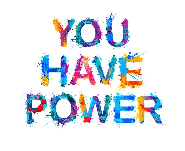 You have power. — Stock Vector