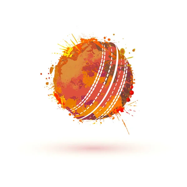 Cricket bal. Vector teken — Stockvector