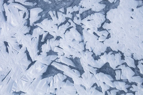 Zimní příroda pozadí. Ice textur. — Stock fotografie