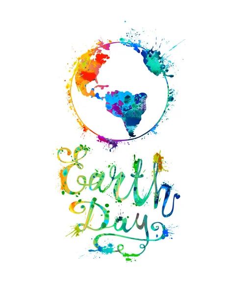 Earth Day. 22 april. — Stock vektor