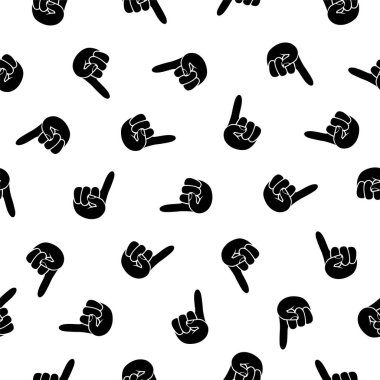 Vektör seamless modeli - işaret parmağı