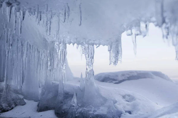 그 롯 트, 바이칼 호수에에서 차가워요입니다. 겨울 풍경 — 스톡 사진