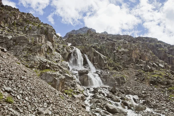 Aktru waterfall, Altai mountains landscape