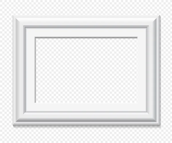 Cadre vectoriel rectangulaire horizontal blanc — Image vectorielle