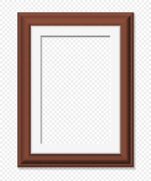 垂直的棕色框架，矢量图 — 图库矢量图片