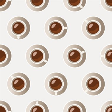 Sorunsuz vektör desen - kahve