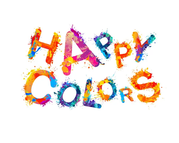 Šťastné barvy. Úvodní barvou logo — Stockový vektor