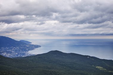 Ai-Petri dağ Yalta şehir. Crimea manzara
