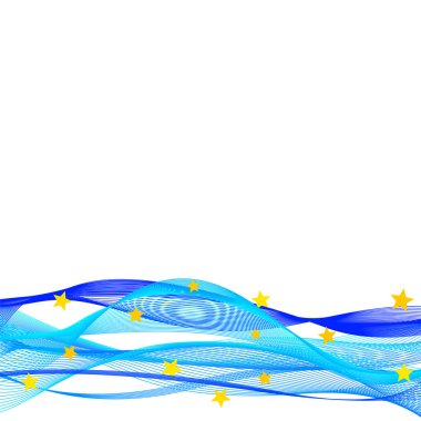 Vektör Lineer arka plan ile Avrupa Birliği bayrağı 