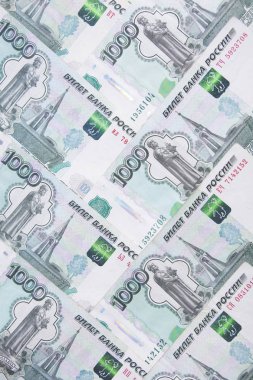 Arka plan ruble binlerce. Zenginlik, finans 