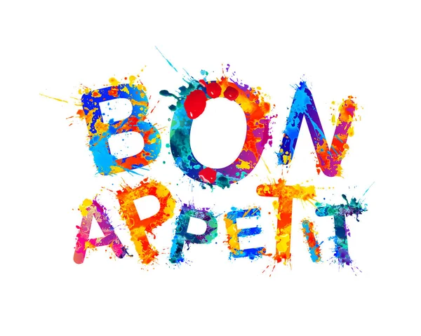 Bon Appetit. Buen apetito. . — Vector de stock